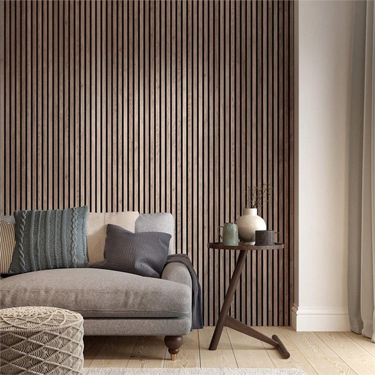 MDF wood veneer wood slat acoustic panel