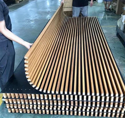 Faktori Outlet gratis echantiyon an bwa Slat Acoustic Panel
